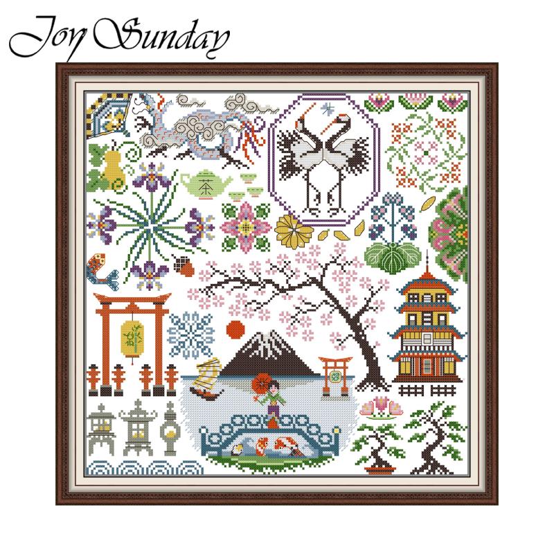 Embroidery Artist - 크로스 스티치 자수 세트, Joy Sunday
