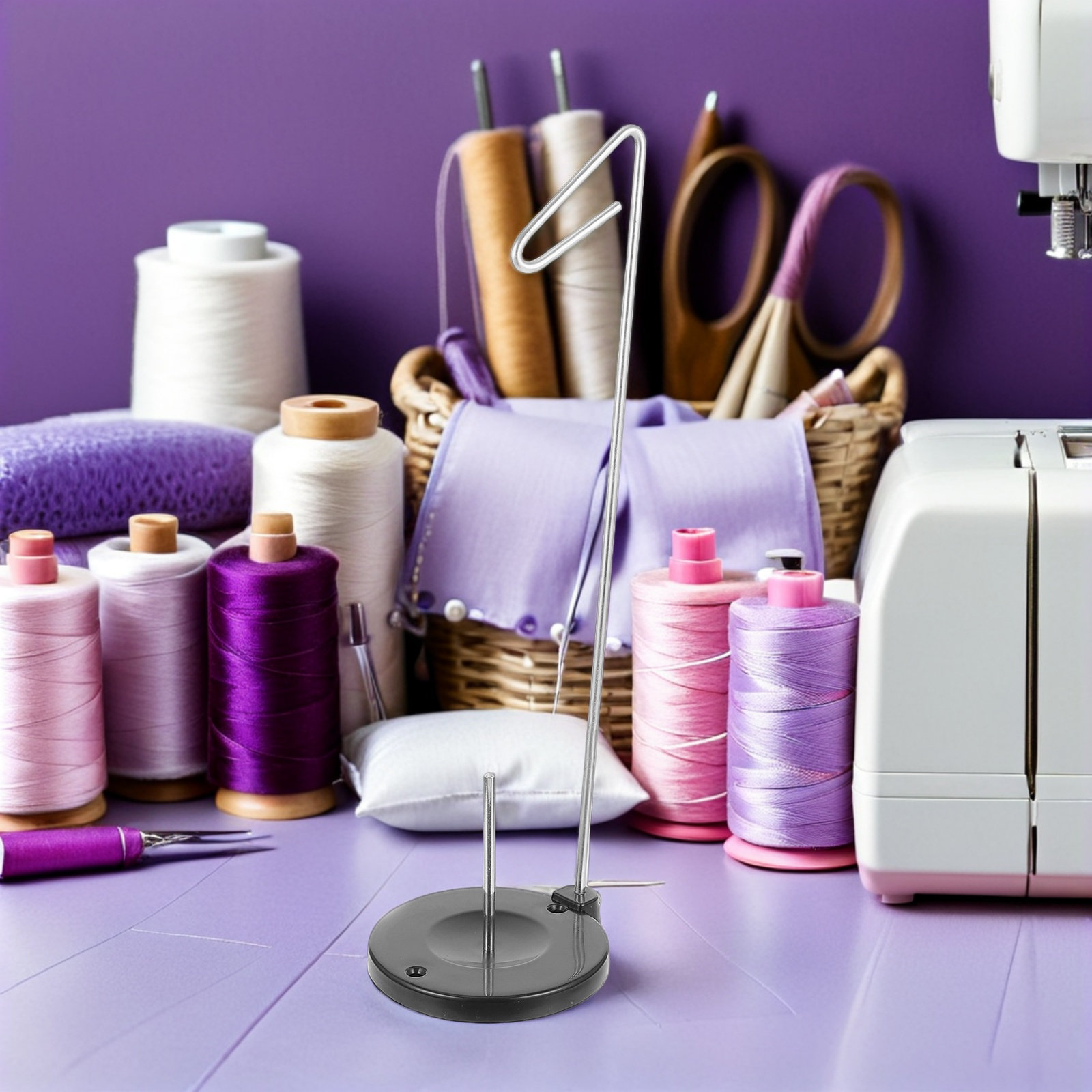 Embroidery Quilting - 4개입 스풀 홀더 조절 가능한 플라스틱