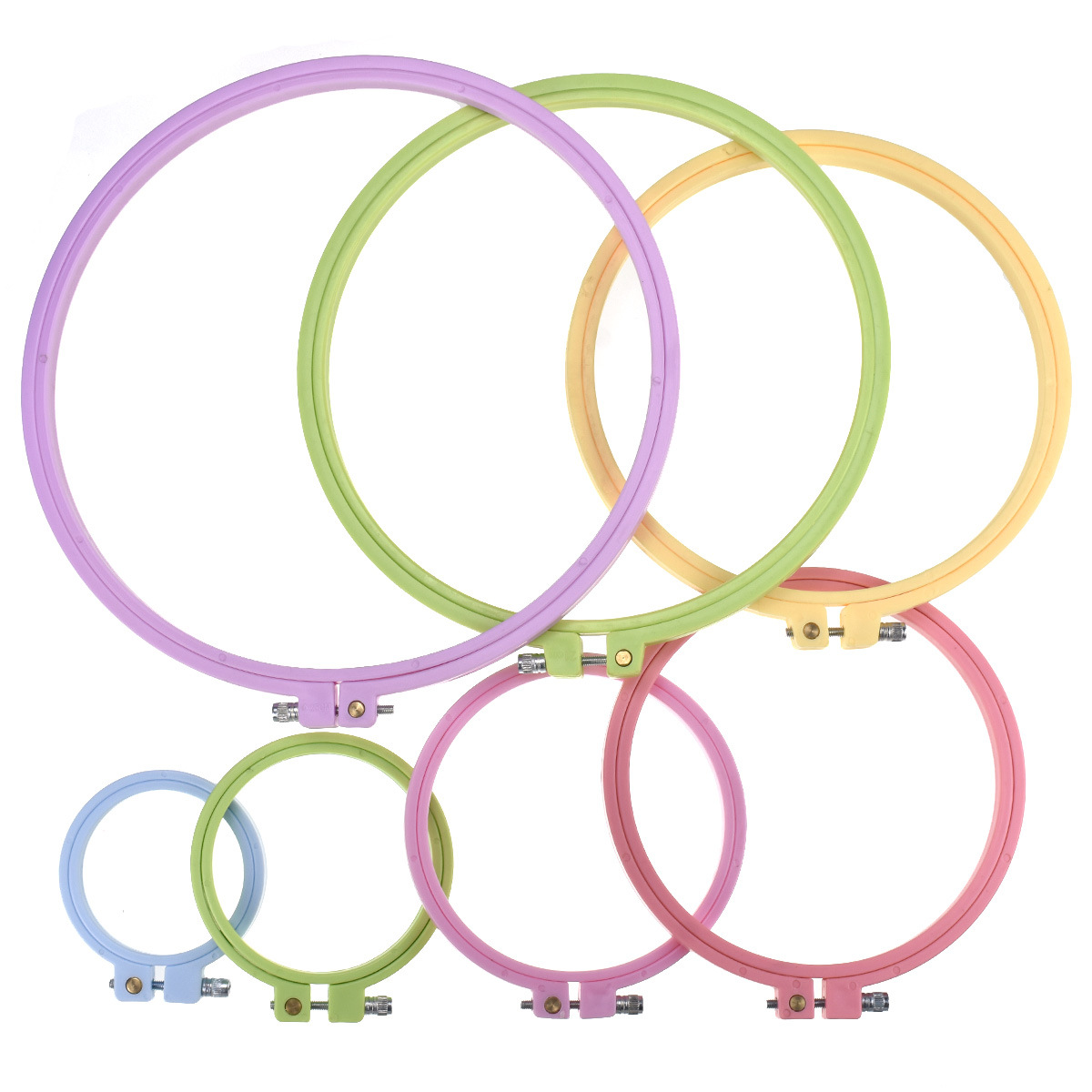 Stitch Marker Ring - 원형 자수틀 플라스틱 자수 프레임 링