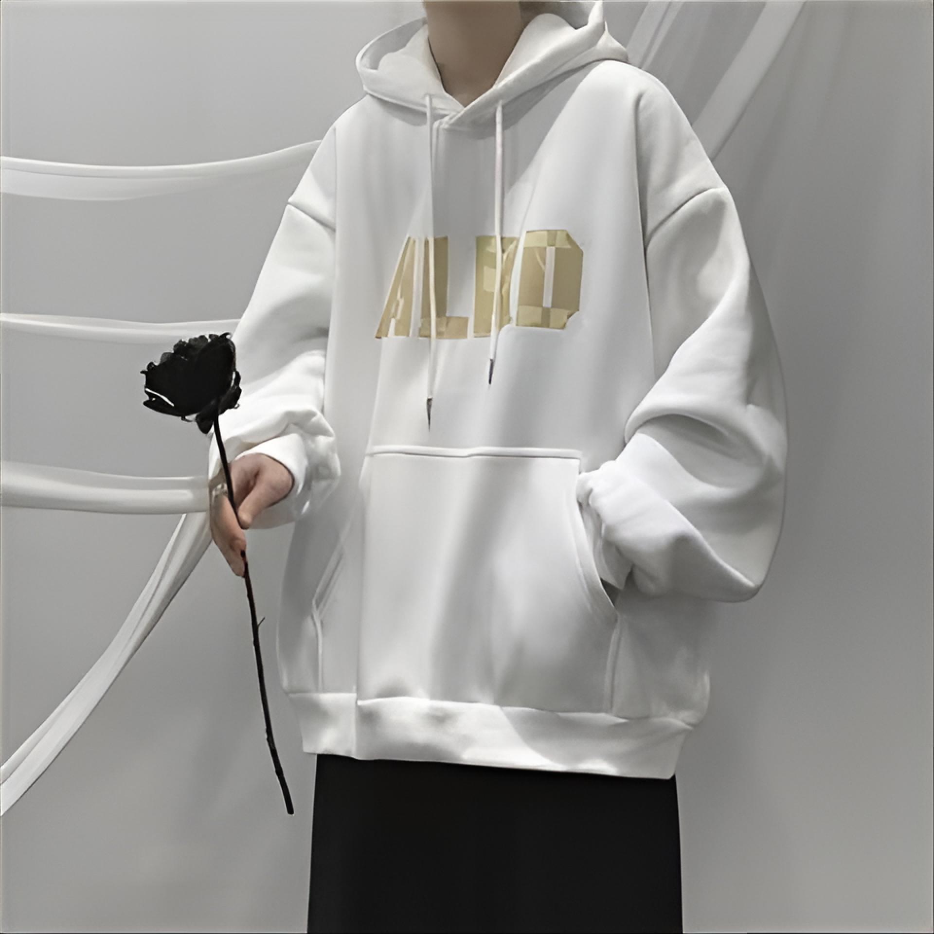 Embroidery University - 남성용 모자 후드티 대학교 가을 멀티