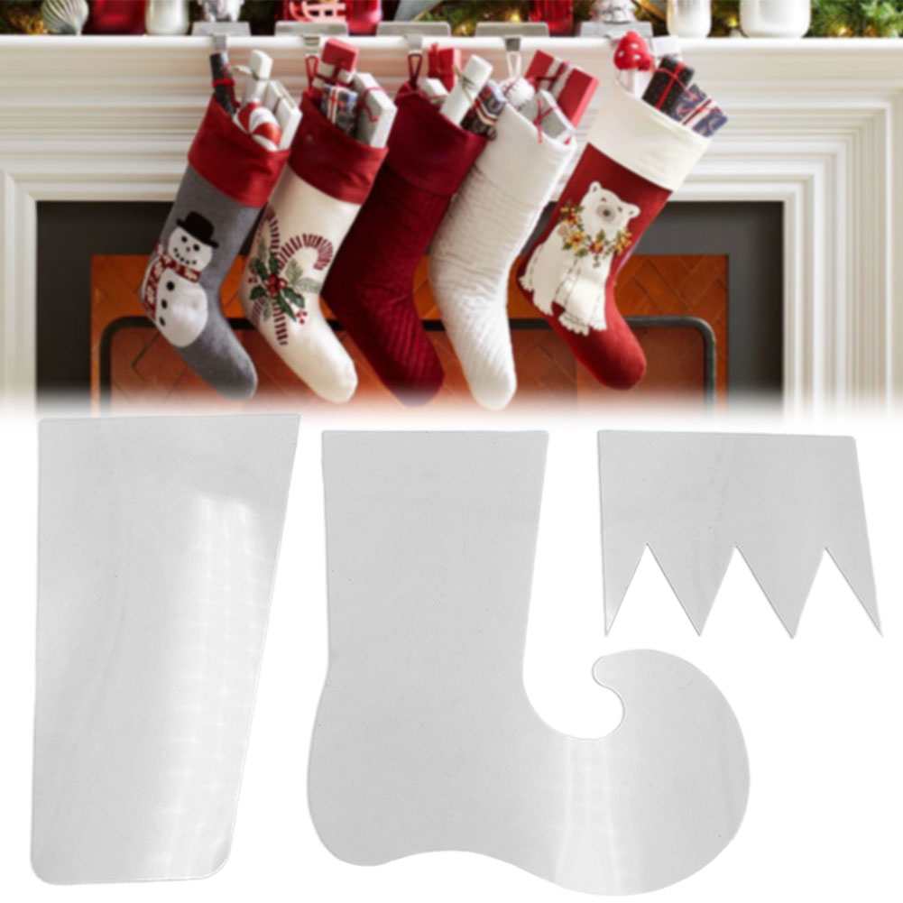 Embroidery Xmas Stocking - 엘프 크리스마스 스타킹 템플릿 플라스틱 퀼팅