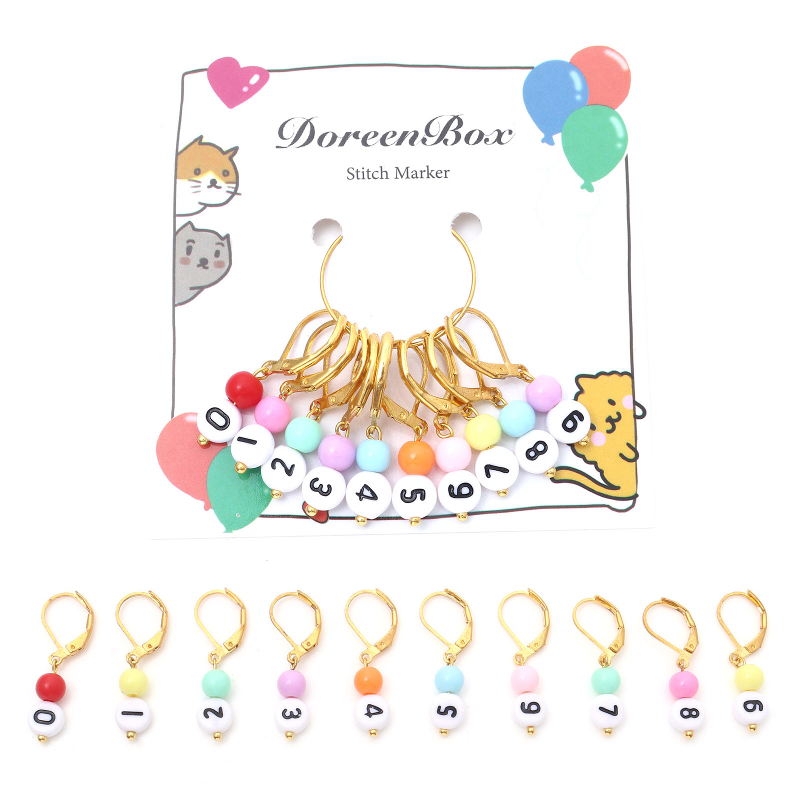구리 및 아크릴 뜨개질 스티치 마커, DIY 공예 마커 - Stitch Marker Ring 리뷰 및 가격