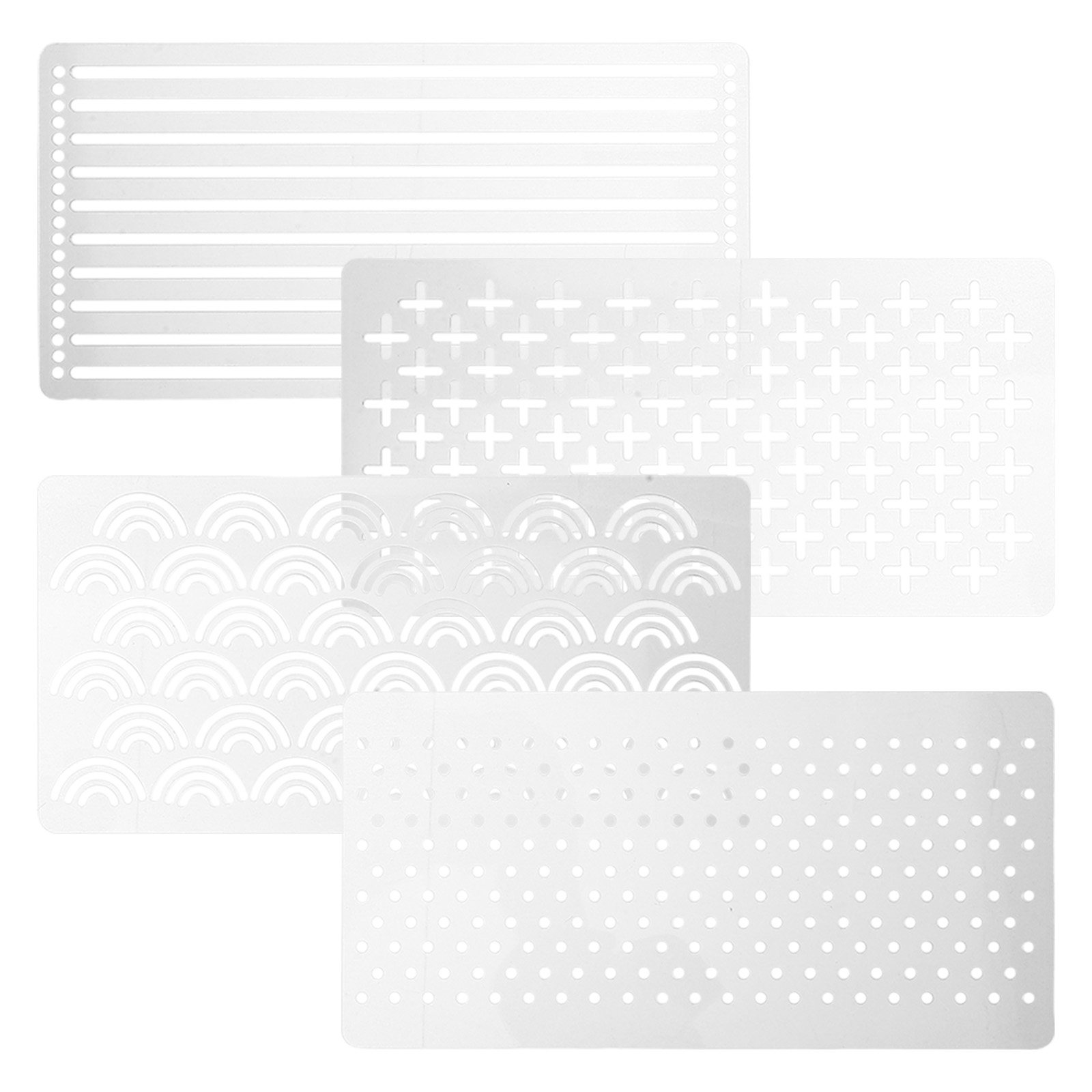 4개 아크릴 퀼팅 템플릿 투명 기하학 패턴 자자루, 손 - Embroidery Quilting 리뷰 및 가격