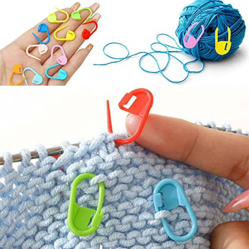바느질 도구 뜨개질 바늘 안전핀 플라스틱 가정용 뜨개질 - Stitch Marker Ring 리뷰 및 가격