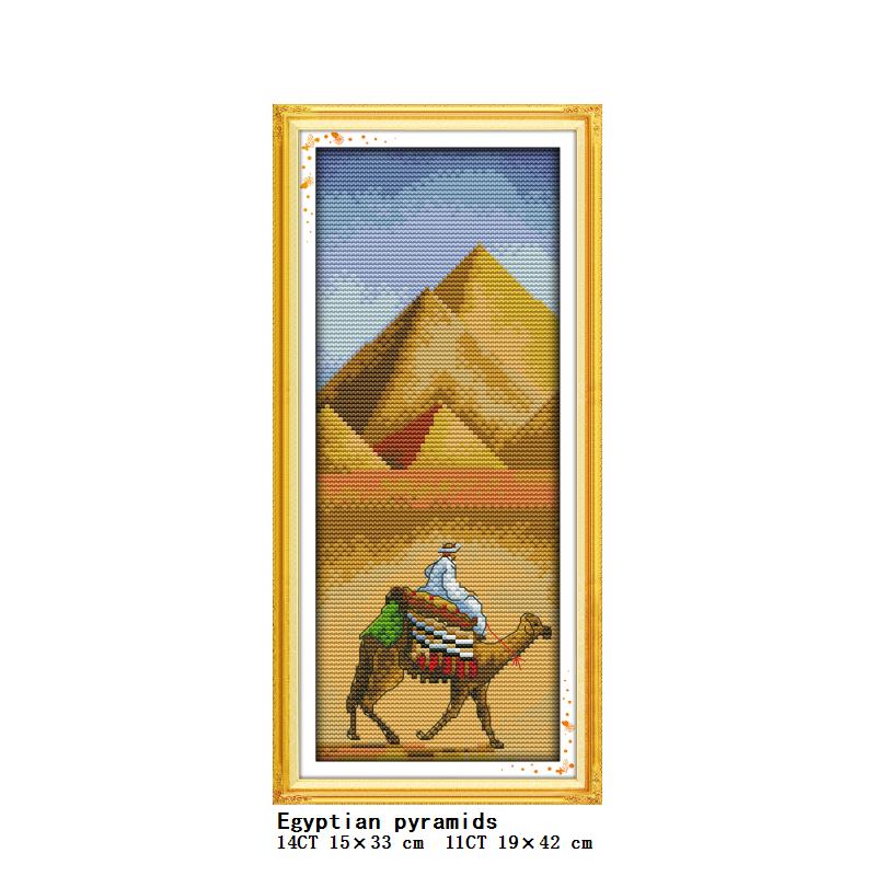 세계적으로 유명한 장소 풍경 시리즈 이집트 피라미드 베 - Embroidery In Egypt 리뷰 및 가격