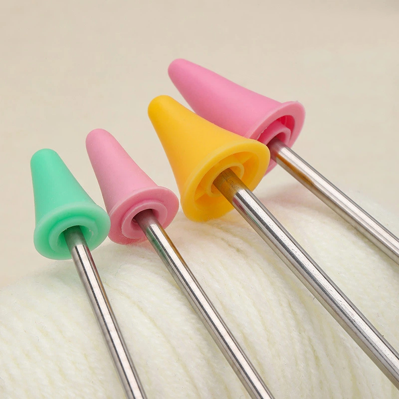 20 개/대 뜨개질 바늘 포인트 프로텍터 바늘 캡 뜨개 - Stitch Marker Ring 리뷰 및 가격