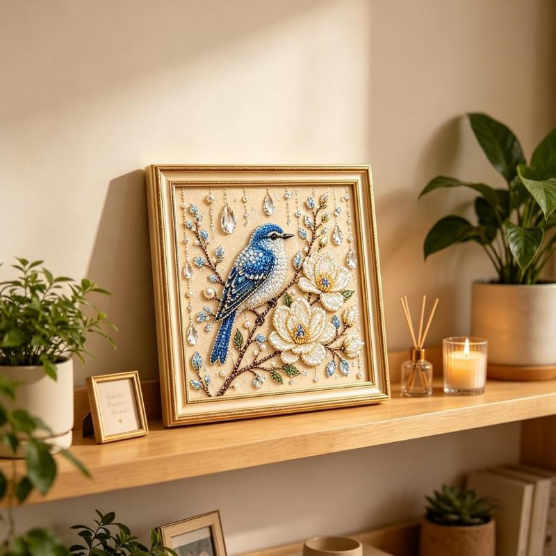 버드 펄 아트 DIY 키트 카디널 버드 비즈 & 진주  - Embroidery Beads 리뷰 및 가격