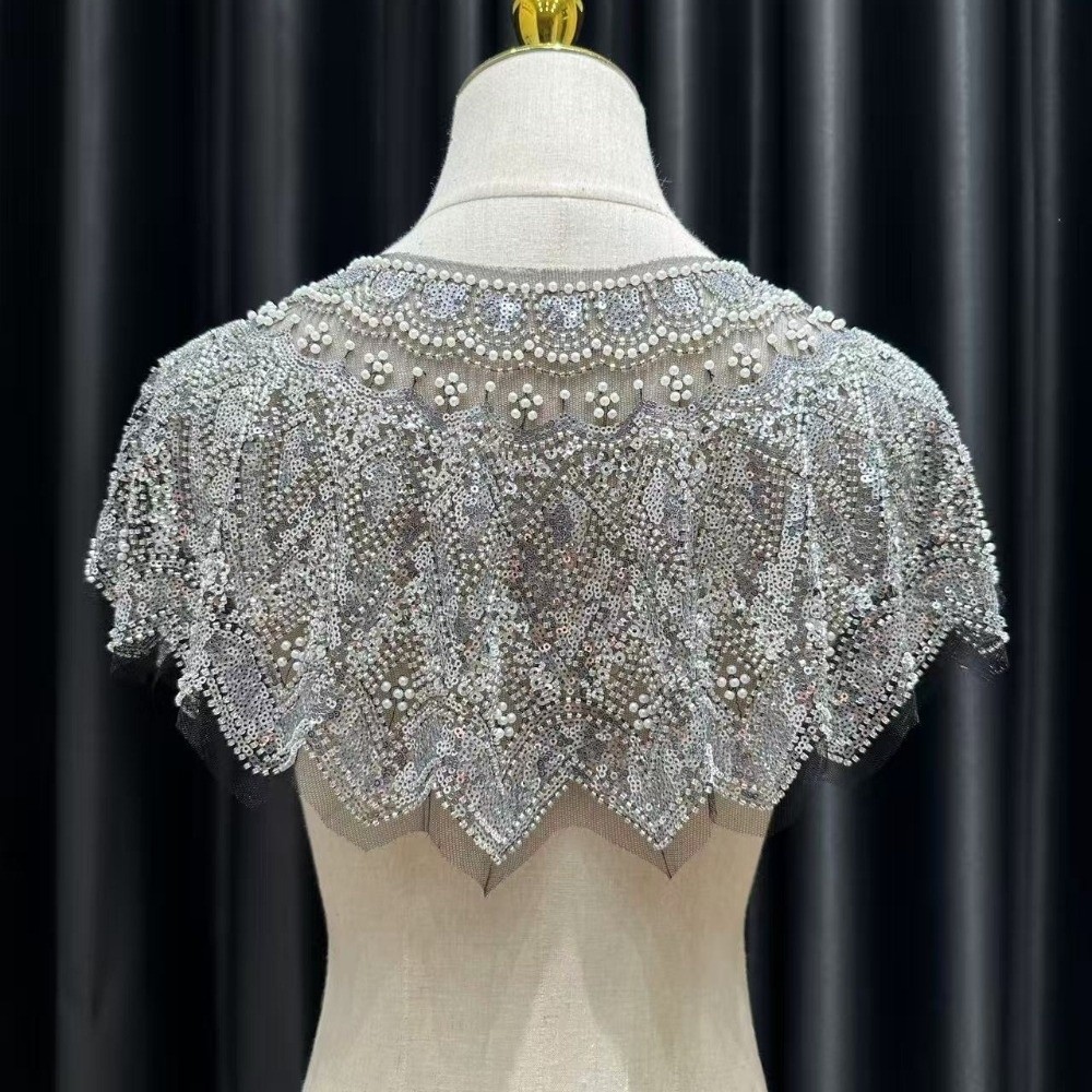 빈티지 스팽글 장식 플래퍼 숄 비즈 장식 1920년대  - Embroidery Shawl 리뷰 및 가격