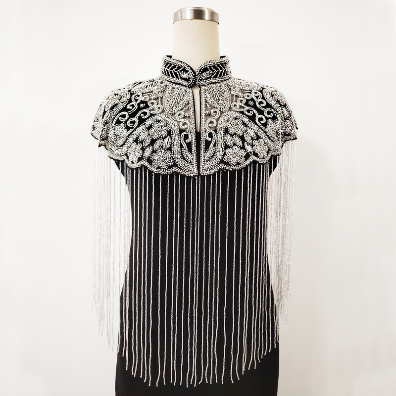 1920년대 개츠비 스타일 고급 비즈 장식 프린지 케이 - Embroidery Beads 리뷰 및 가격