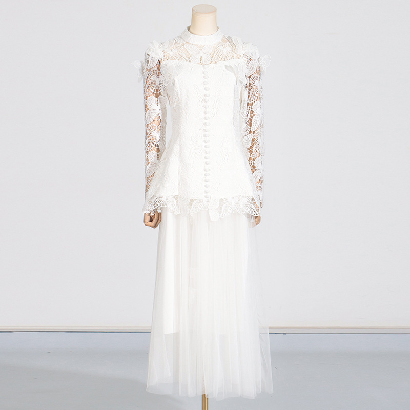 QMQA 여성용 우아한 2 종 세트, 자수 긴팔 탑,  - Embroidery Underlay 리뷰 및 가격