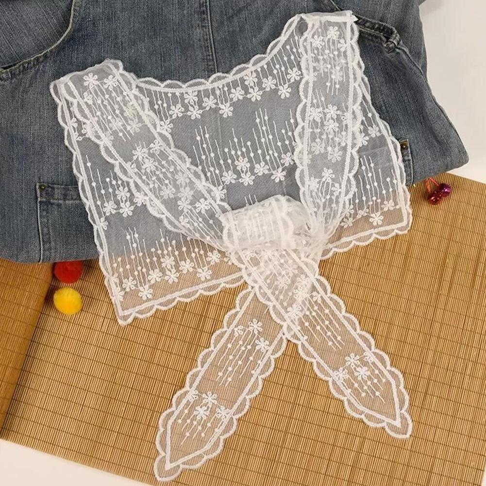 여성을위한 프랑스 레이스 숄 스카프 우아한 속이 빈 꽃 - Embroidery Shawl 리뷰 및 가격