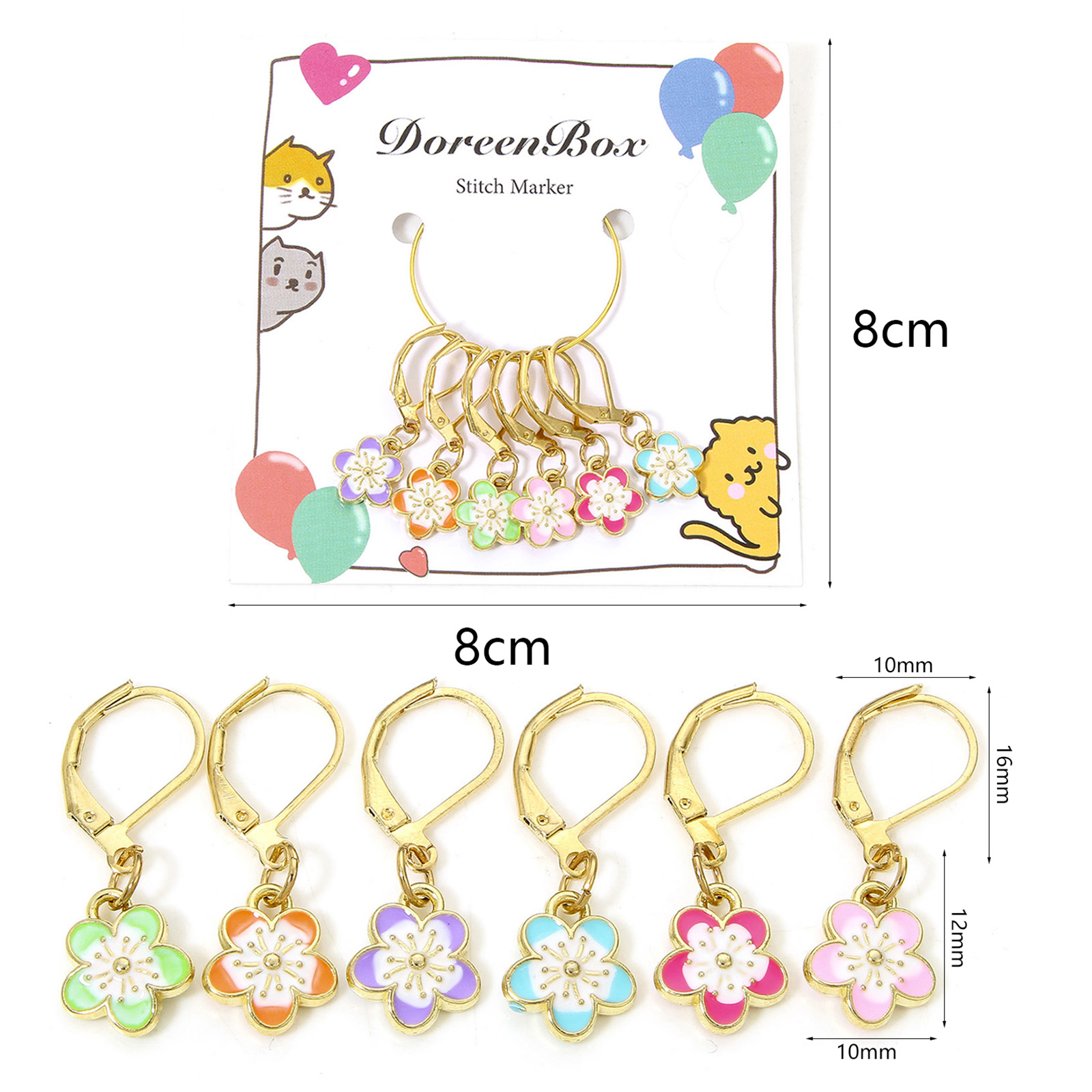 6 개/대 뜨개질 스티치 마커 DIY 공예 바늘 클립  - Stitch Marker Ring 리뷰 및 가격