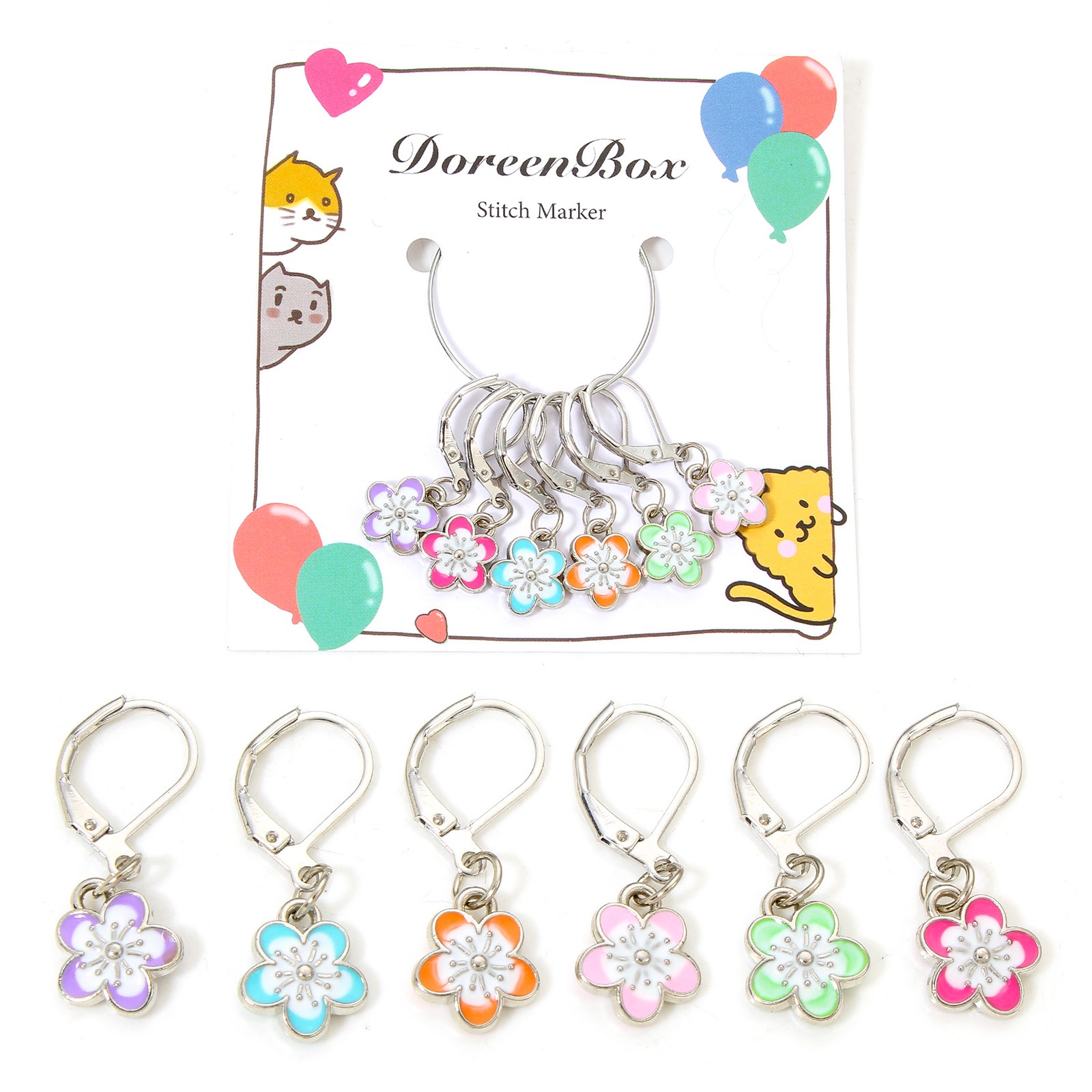 6 개/대 뜨개질 스티치 마커 DIY 공예 바늘 클립  - Stitch Marker Ring 리뷰 및 가격