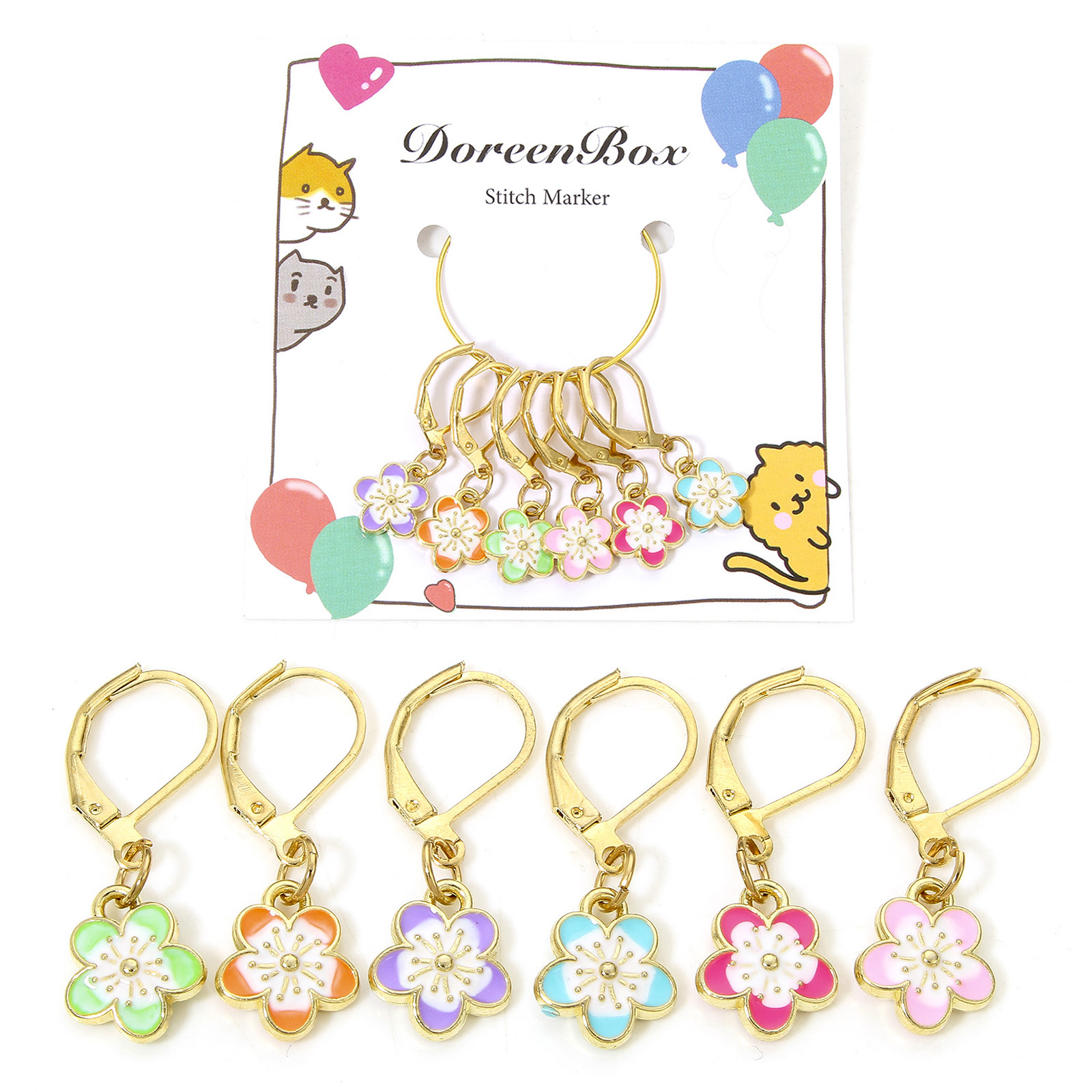 6 개/대 뜨개질 스티치 마커 DIY 공예 바늘 클립  - Stitch Marker Ring 리뷰 및 가격