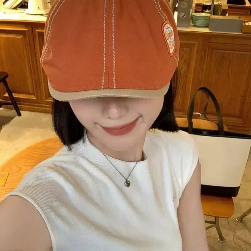 캐주얼 빈티지 뉴스보이 플랫 캡 Y2K 일본 스타일 레 - Embroidery Artist 리뷰 및 가격