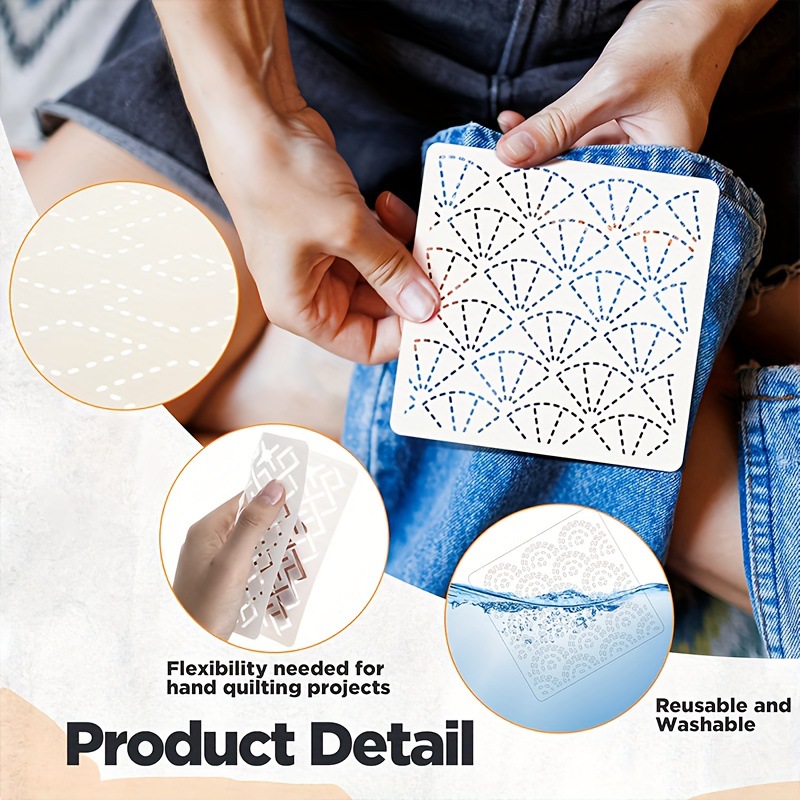 30개 자수 템플릿 DIY 자수 패턴 기하학적 라인 퀼 - Embroidery Quilting 리뷰 및 가격