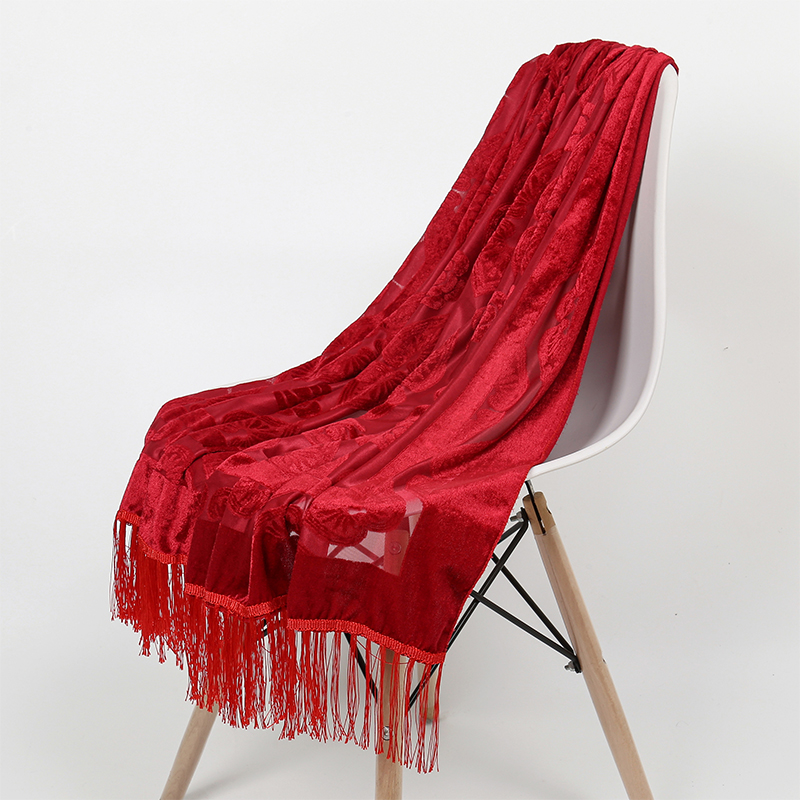 2024 럭셔리 실크 자수 꽃 숄, 술 스카프, 여성용 - Embroidery Shawl 리뷰 및 가격