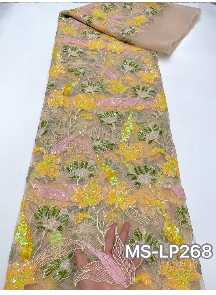 1야드 고급스러운 투톤 비즈 꽃 스팽글 자수 원단 드레 - Embroidery Beads 리뷰 및 가격