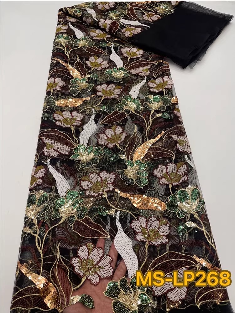 1야드 고급스러운 투톤 비즈 꽃 스팽글 자수 원단 드레 - Embroidery Beads 리뷰 및 가격