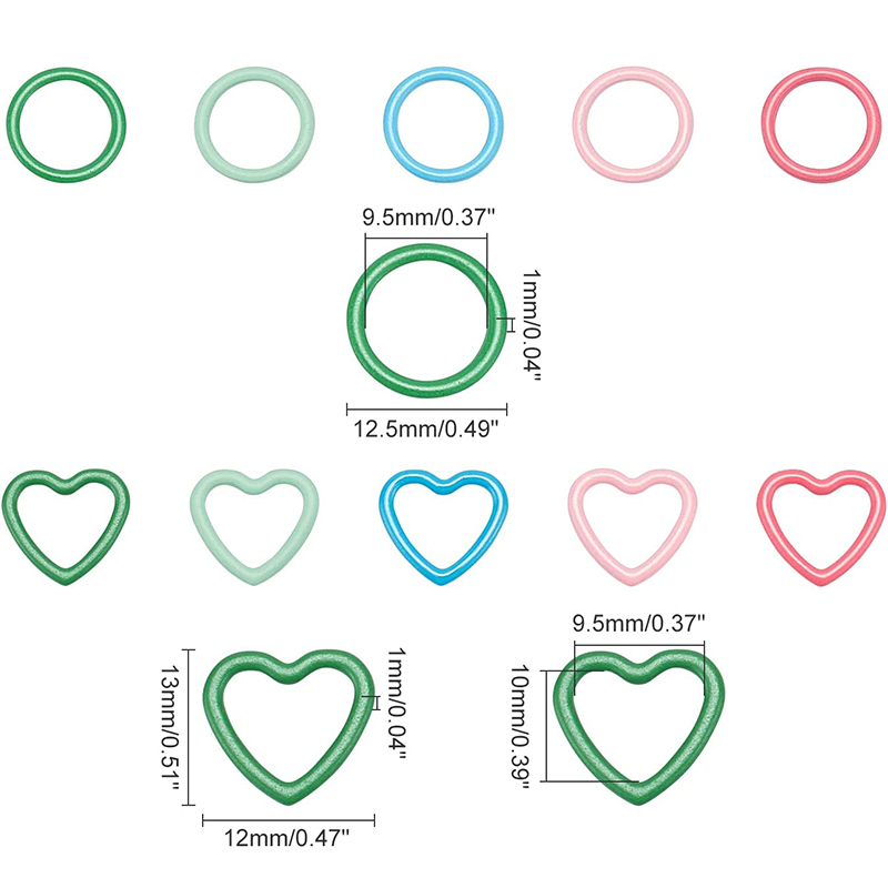 32Pcs 믹스 컬러 12-13mm 니트 뜨개질 스티치 - Stitch Marker Ring 리뷰 및 가격