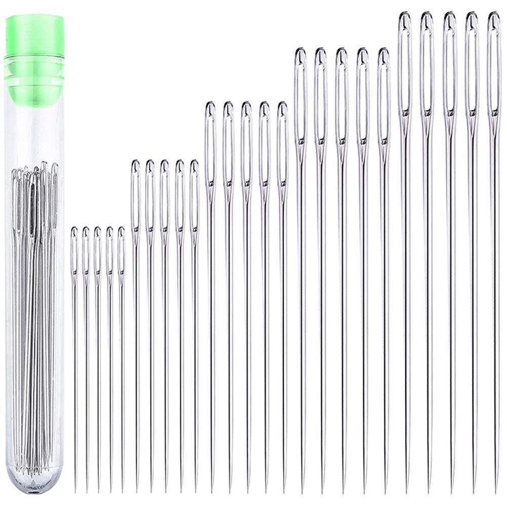 25 Pcs 큰 눈 바느질 바늘 바느질 바늘 수제 가죽 - Embroidery Needle 리뷰 및 가격