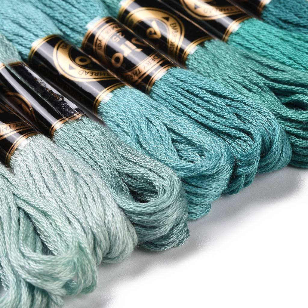 1세트 8가닥 0.5mm 6겹 폴리에스터 자수실 비즈  - Embroidery Beads 리뷰 및 가격