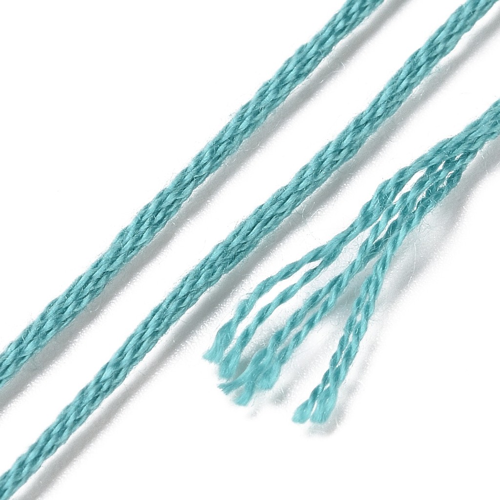 1세트 8가닥 0.5mm 6겹 폴리에스터 자수실 비즈  - Embroidery Beads 리뷰 및 가격